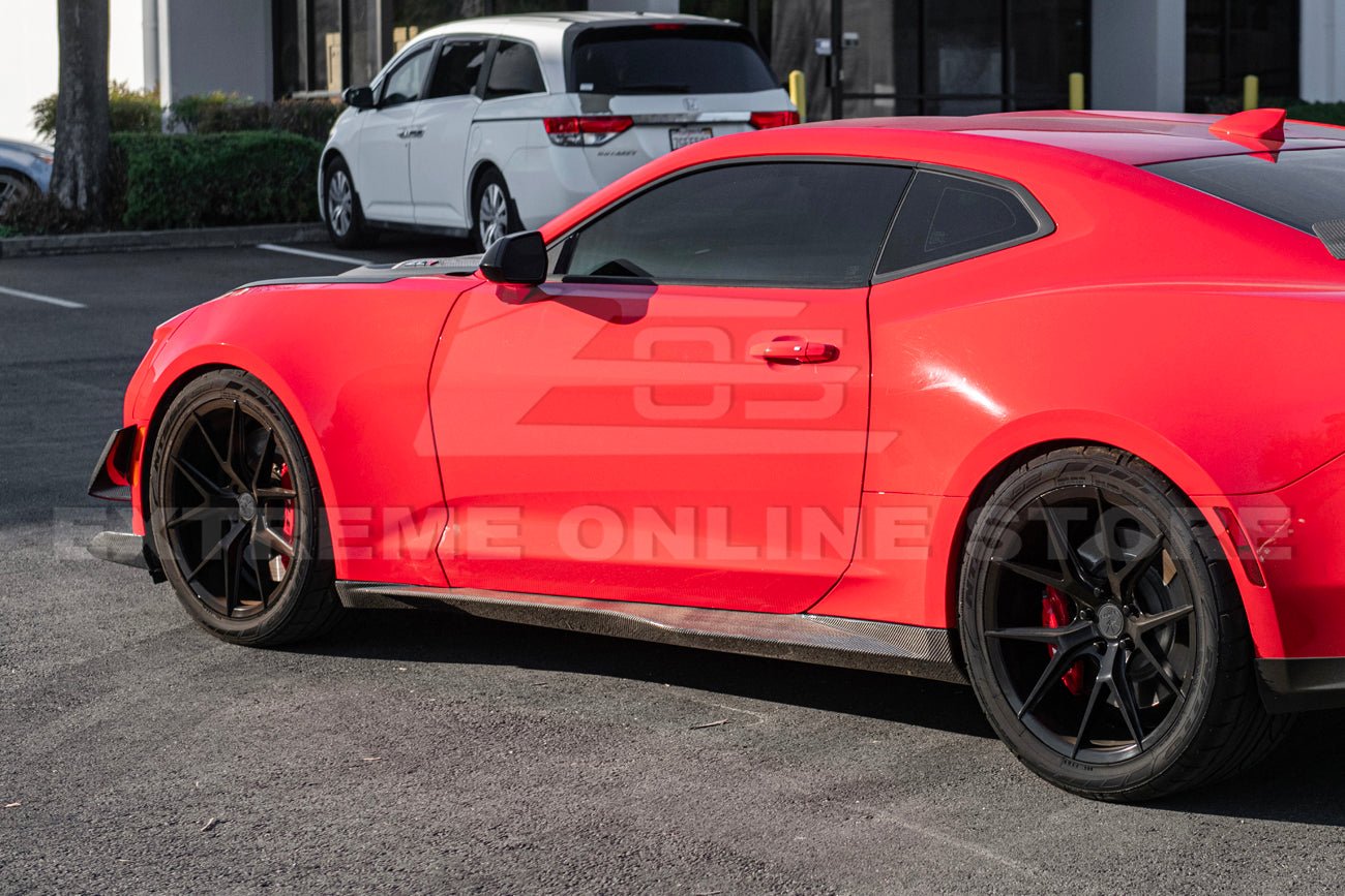 Chevrolet Camaro ZL1 ZL1 1LE Factory Style Carbon Fiber Side Skirts Rocker Panels 2016-2024