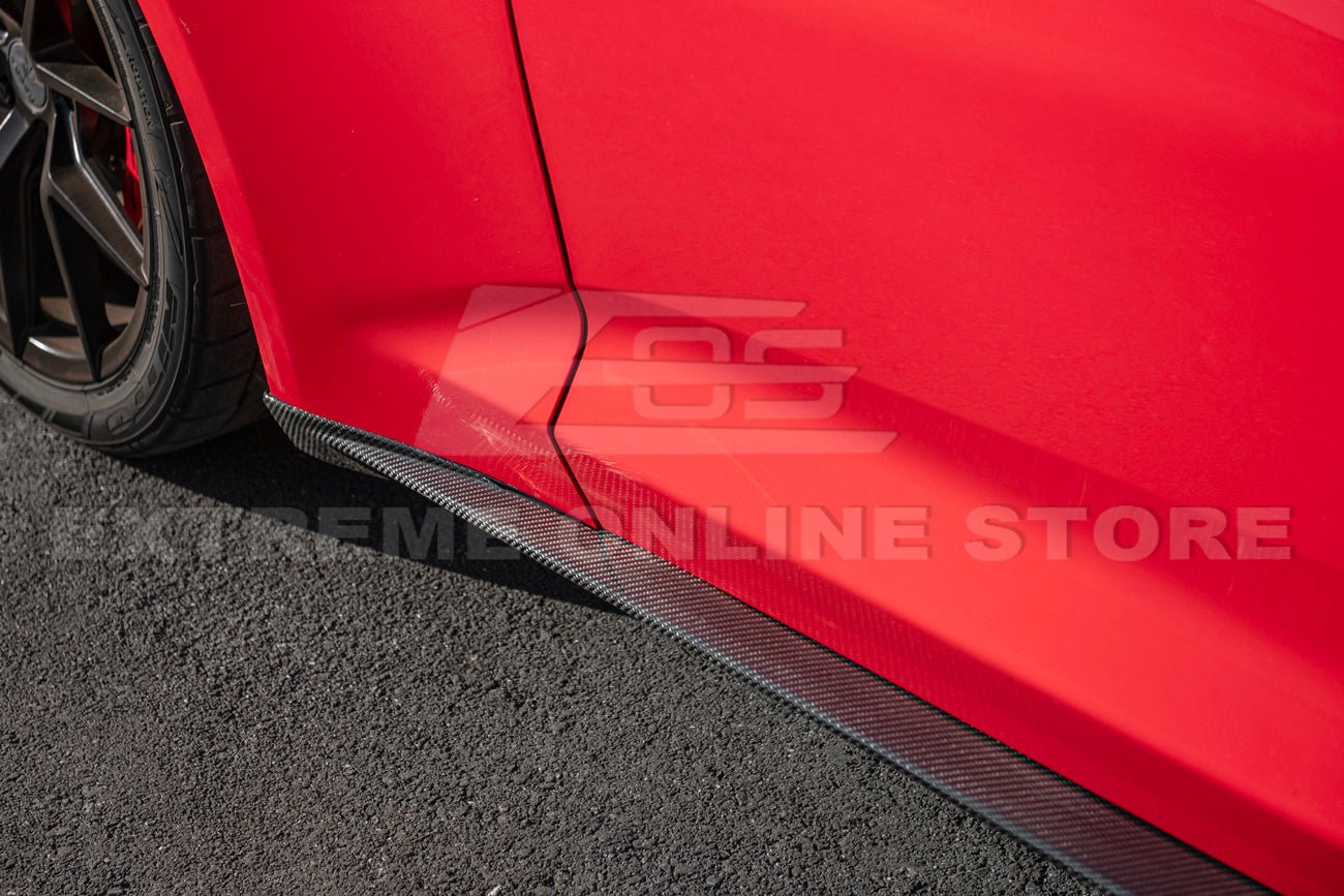 Chevrolet Camaro ZL1 ZL1 1LE Factory Style Carbon Fiber Side Skirts Rocker Panels 2016-2024