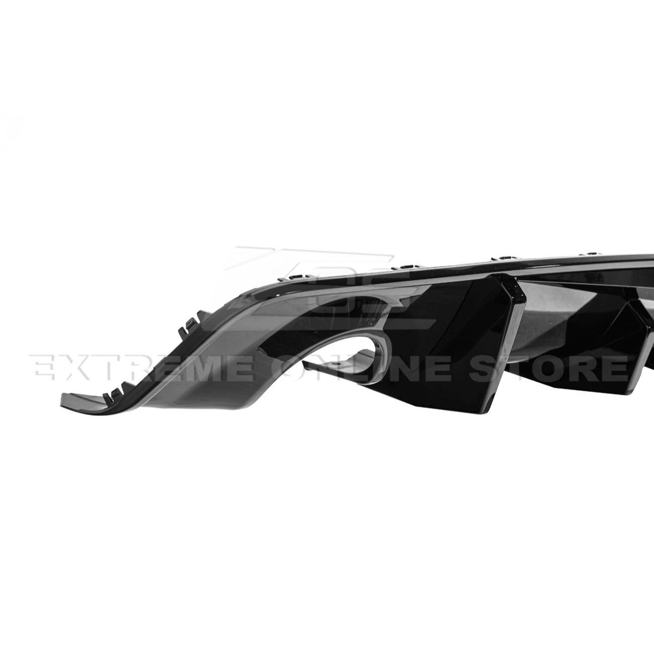 Dodge Charger Widebody SRT Performance Style Matte Gloss Black Rear Bumper Exhaust Diffuser 2020-Up
