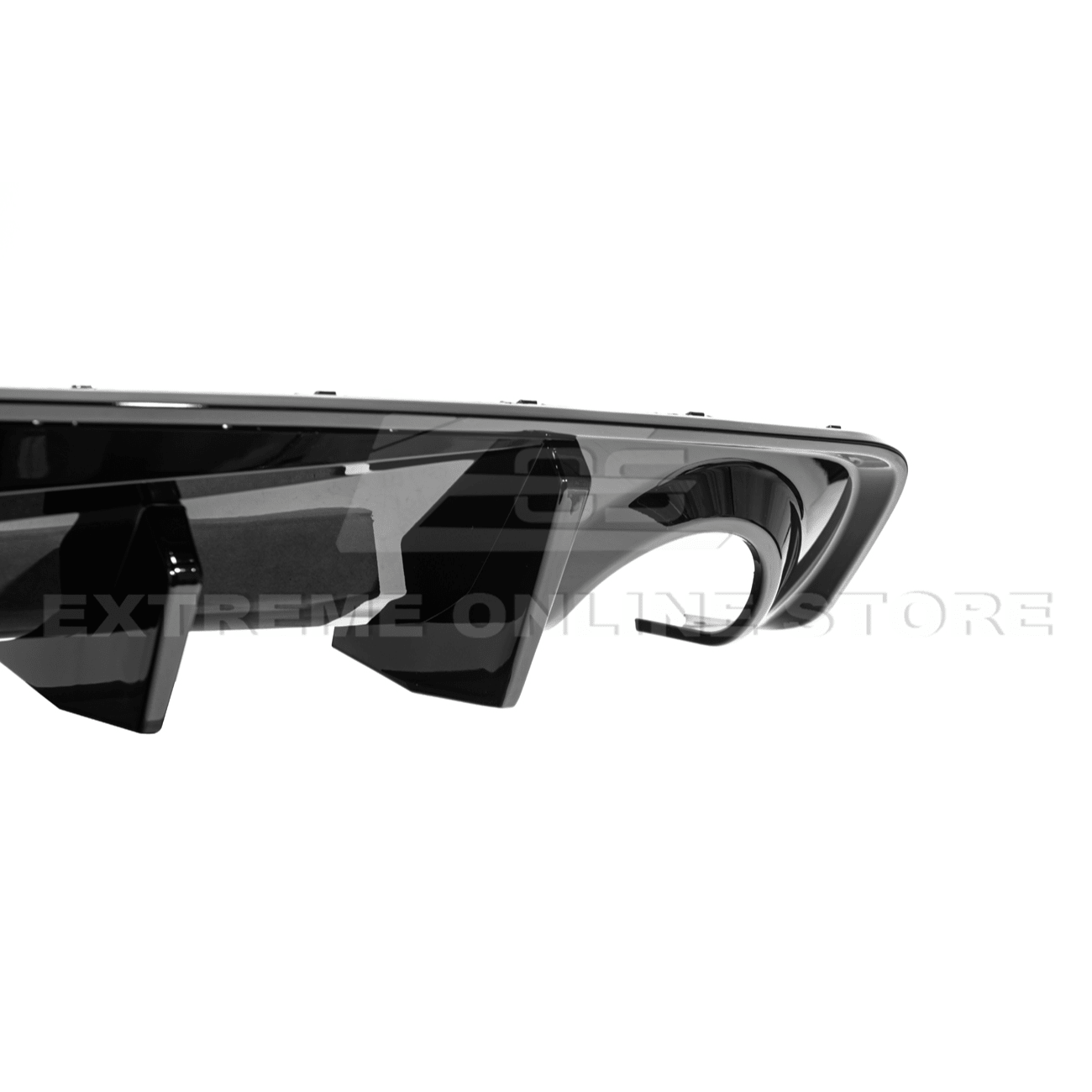 Dodge Charger Widebody SRT Performance Style Matte Gloss Black Rear Bumper Exhaust Diffuser 2020-Up
