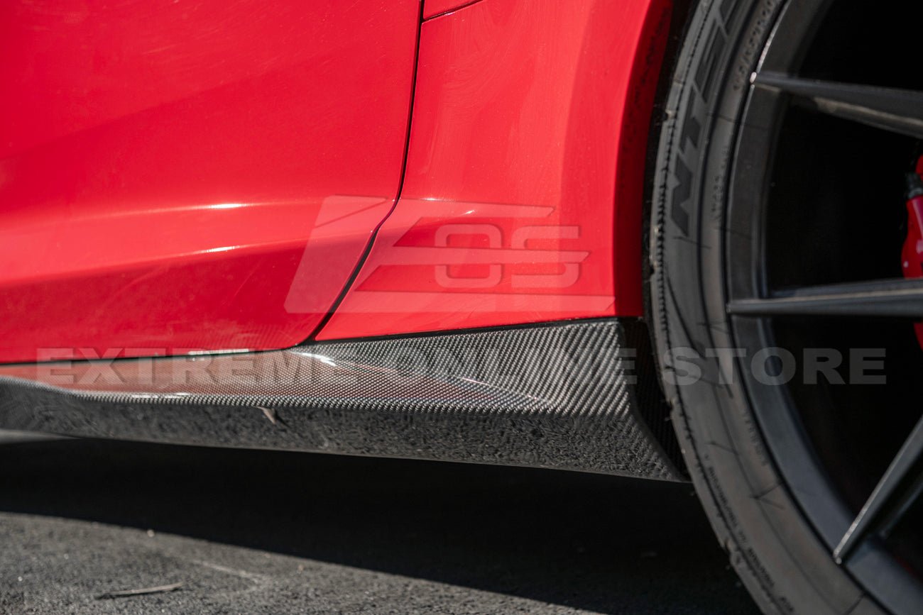 Chevrolet Camaro ZL1 ZL1 1LE Factory Style Carbon Fiber Side Skirts Rocker Panels 2016-2024