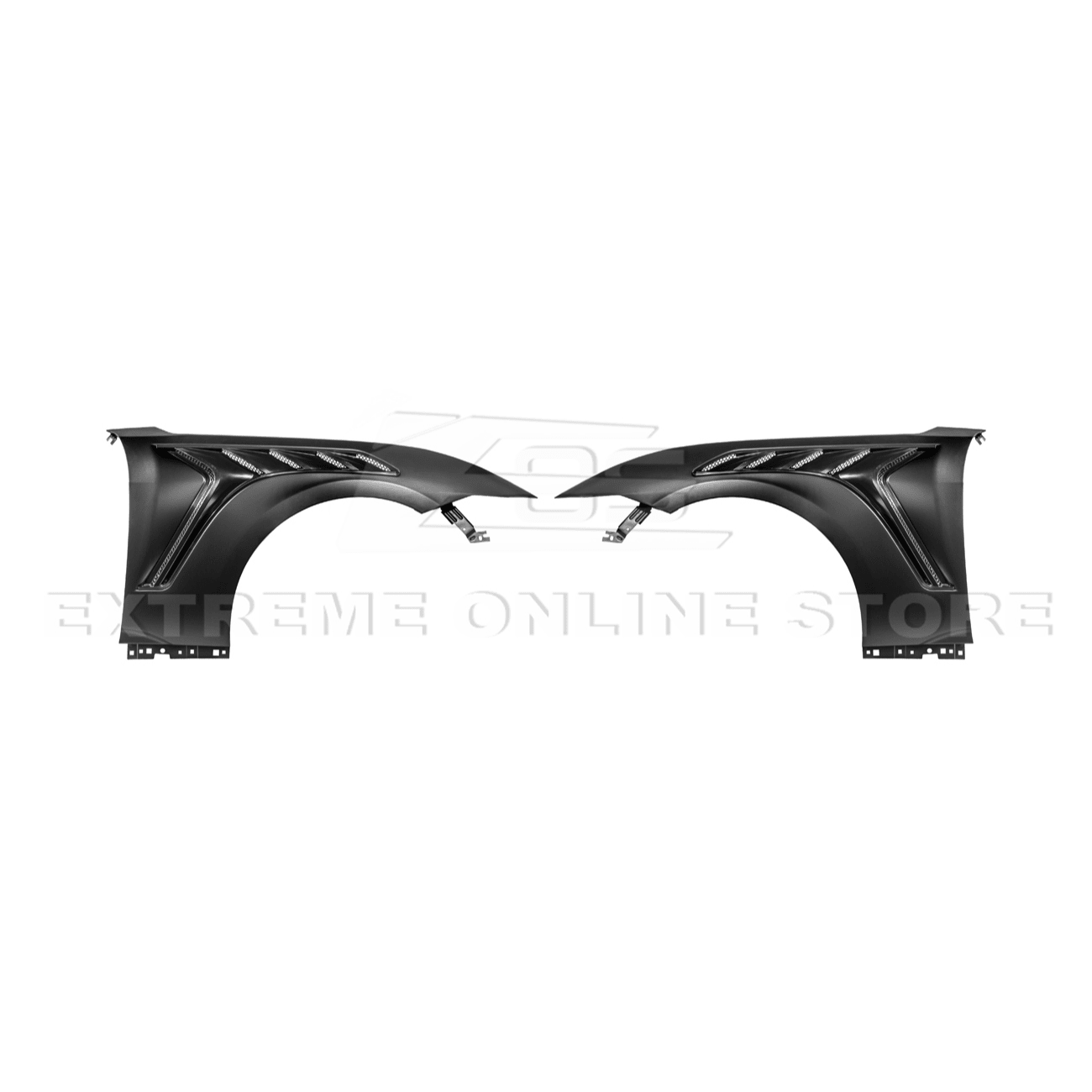 Ford Mustang S650 GTD Style Carbon Fiber Front Side Vented Fenders 2024-Present
