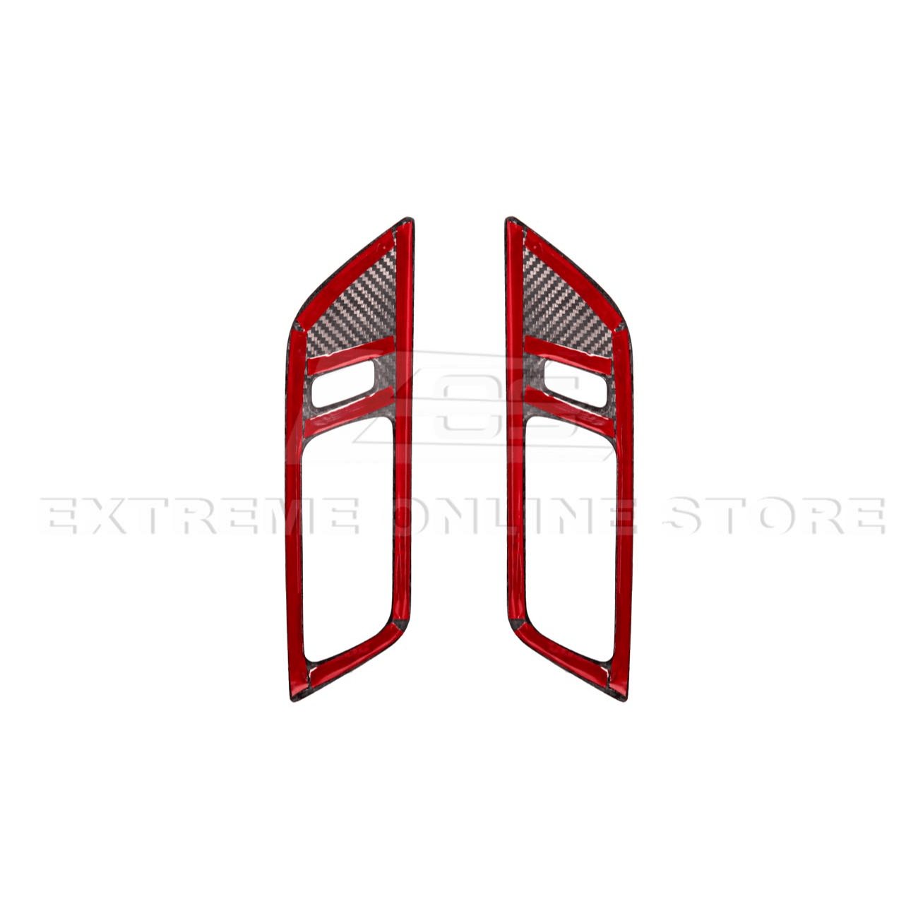 Ford Mustang S650 Factory Style Carbon Fiber Door Handle Panel Trim Cover 2024-Up