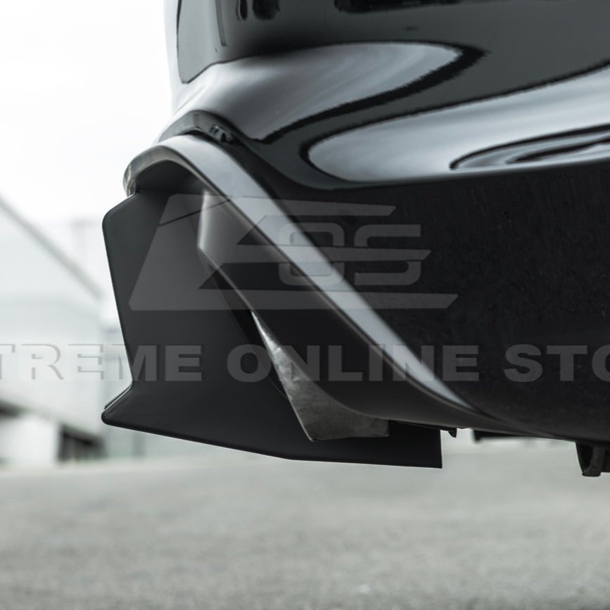 Dodge Charger Widebody SRT Style Matte Black Rear Bumper Exhaust Diffuser 2020-Up
