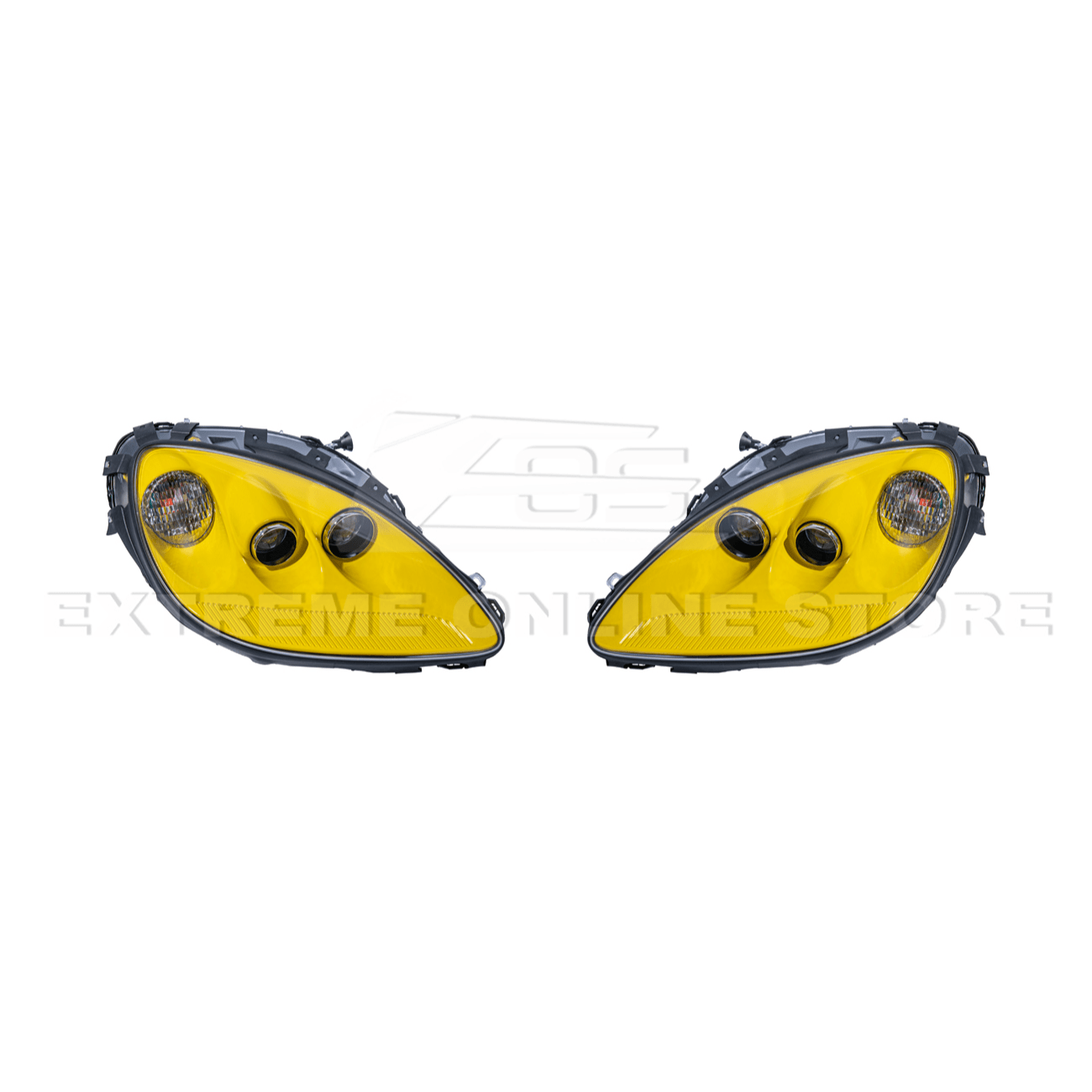 Chevrolet Corvette C6 OEM Style Clear Lens Painted Housing HID Headlights 2005-2013