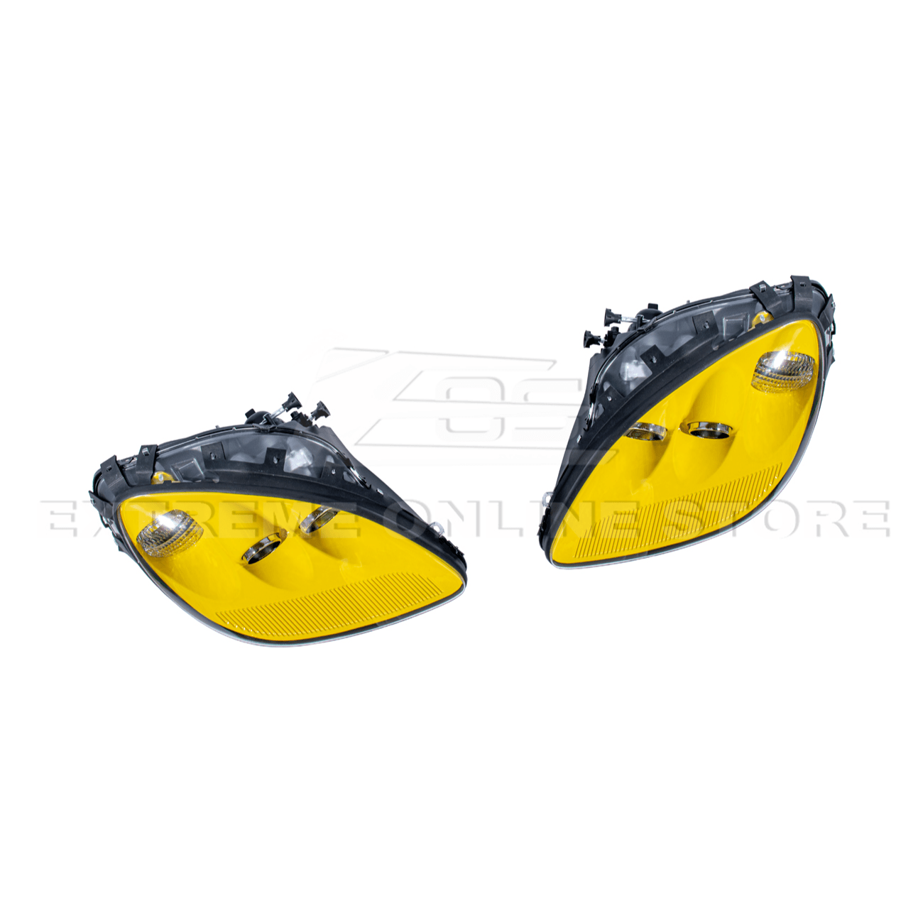 Chevrolet Corvette C6 OEM Style Clear Lens Painted Housing HID Headlights 2005-2013