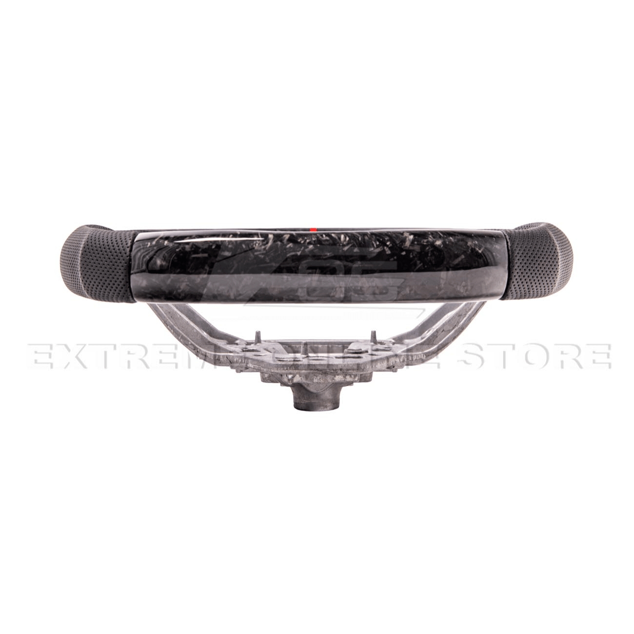 Ford Mustang S650 Forged Carbon Fiber Steering Wheel Red Stripe 2024-Up