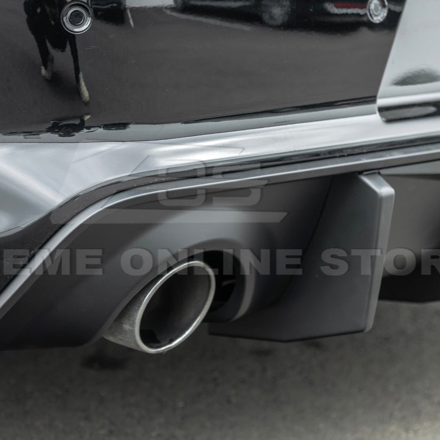 Dodge Charger Widebody SRT Performance Style Matte Gloss Black Rear Bumper Exhaust Diffuser 2020-Up