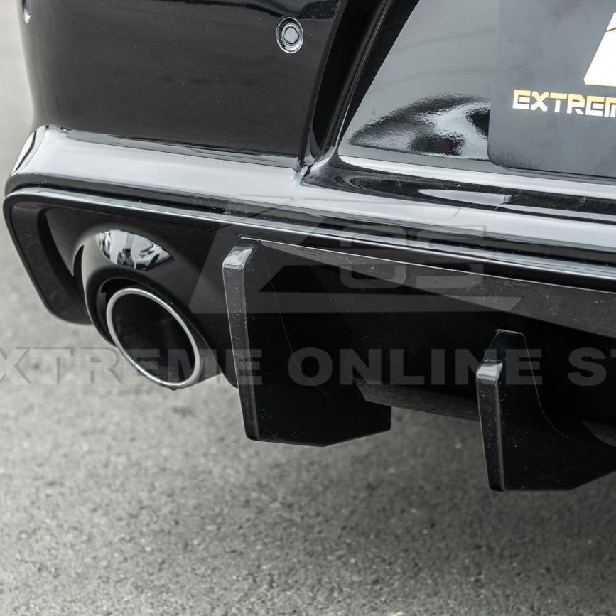 Dodge Charger Widebody SRT Performance Style Matte Gloss Black Rear Bumper Exhaust Diffuser 2020-Up