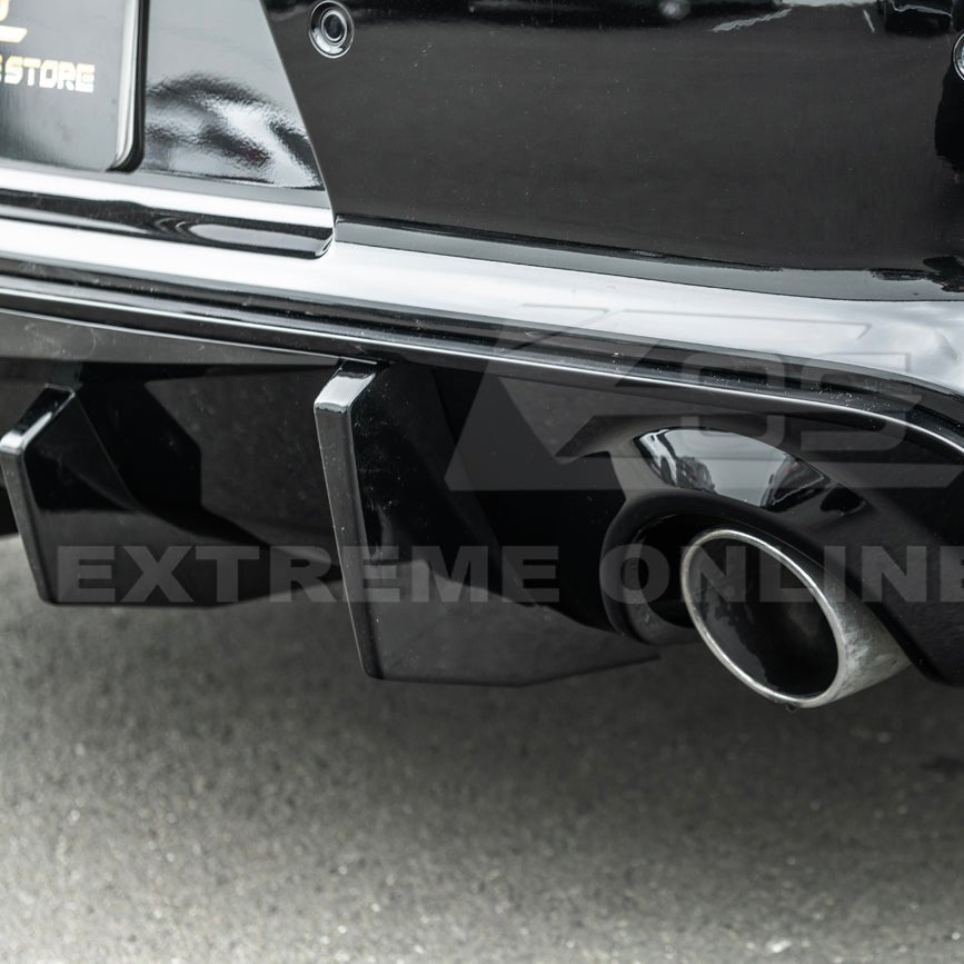 Dodge Charger Widebody SRT Performance Style Matte Gloss Black Rear Bumper Exhaust Diffuser 2020-Up