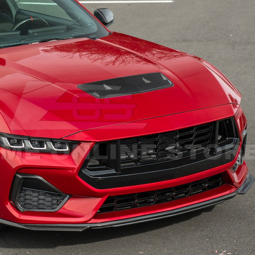 Ford Mustang S650 EOS Performance Dry Carbon Fiber Front Hood Vent Insert Cover 2024-Present