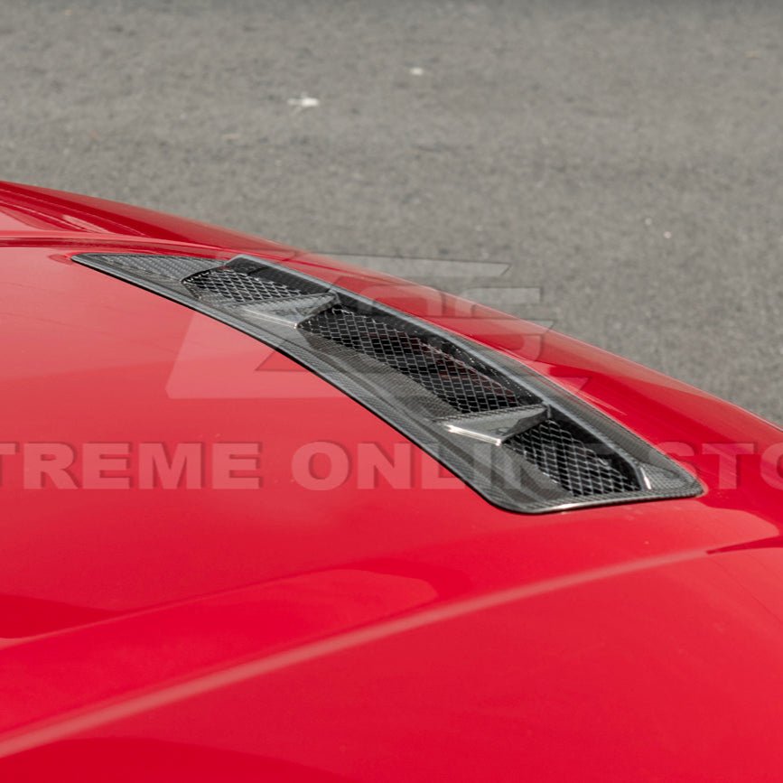 Ford Mustang S650 EOS Performance Dry Carbon Fiber Front Hood Vent Insert Cover 2024-Present