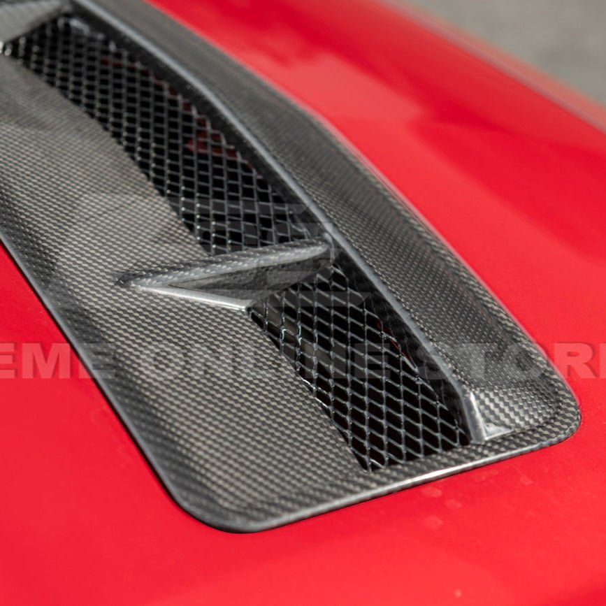 Ford Mustang S650 EOS Performance Dry Carbon Fiber Front Hood Vent Insert Cover 2024-Present