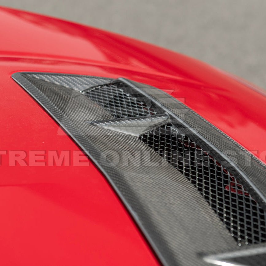 Ford Mustang S650 EOS Performance Dry Carbon Fiber Front Hood Vent Insert Cover 2024-Present