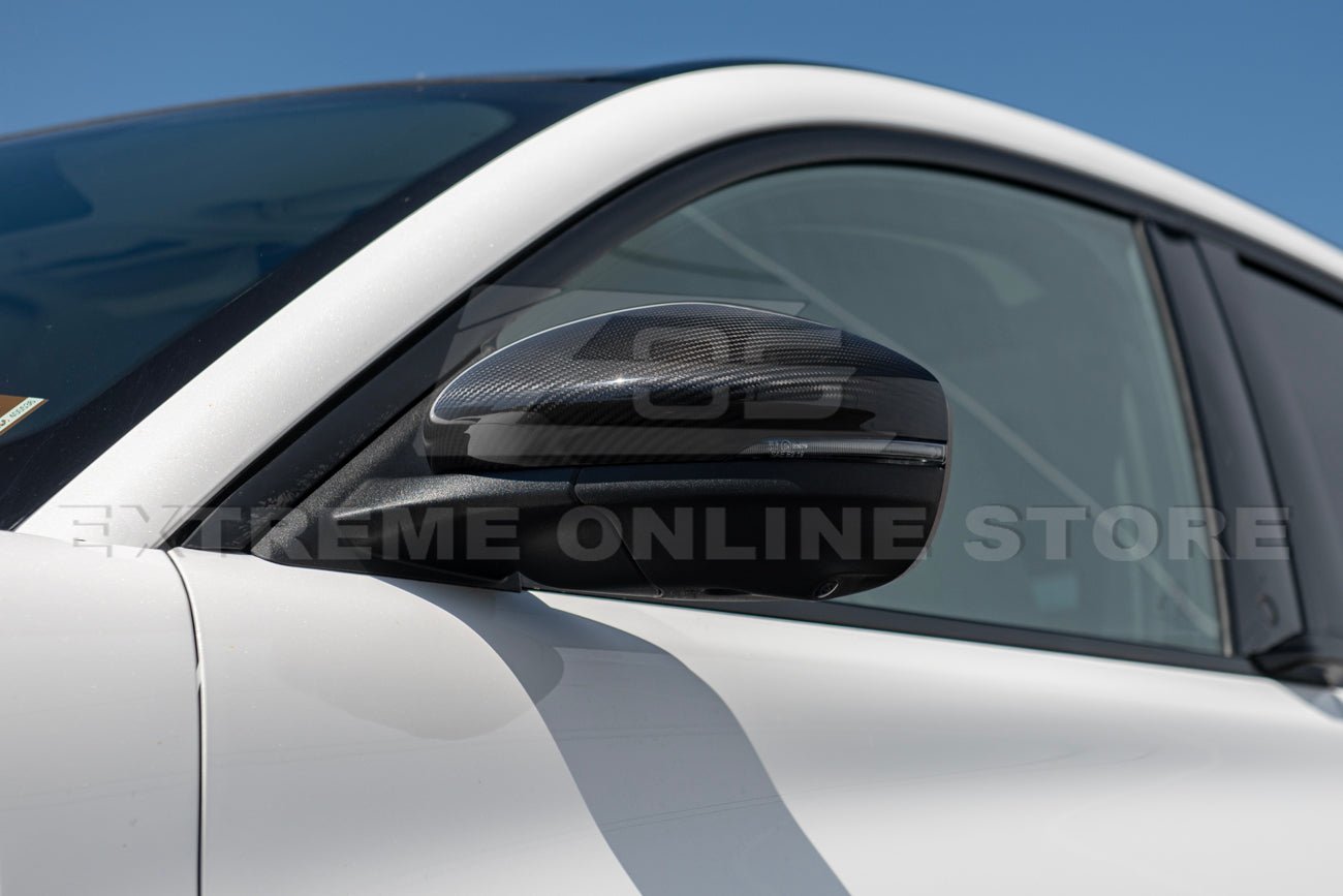 Ford Mustang Mach-E Factory Style Dry Carbon Fiber Mirror Cap Covers 2021-Up