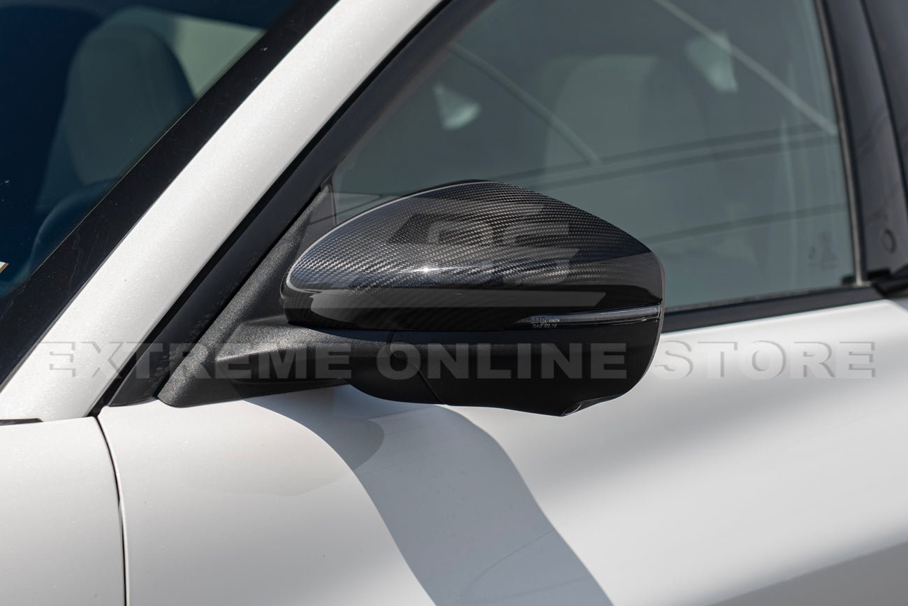 Ford Mustang Mach-E Factory Style Dry Carbon Fiber Mirror Cap Covers 2021-Up