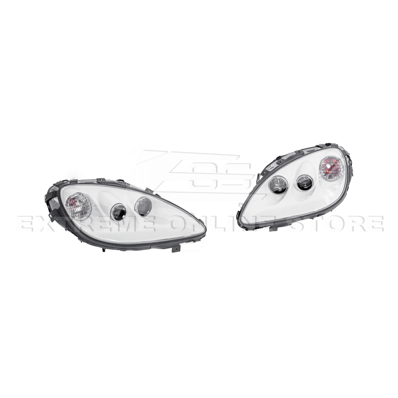 Chevrolet Corvette C6 OEM Style Clear Lens Painted Housing HID Headlights 2005-2013