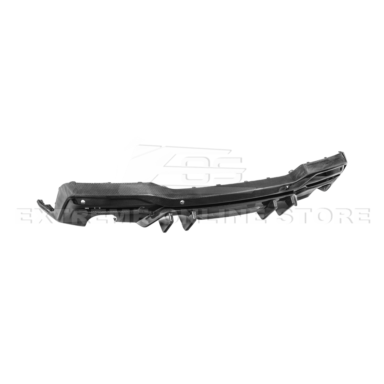Ford Mustang S650 V2 Carbon Fiber Rear Bumper Dual Tip Diffuser 2024-Up