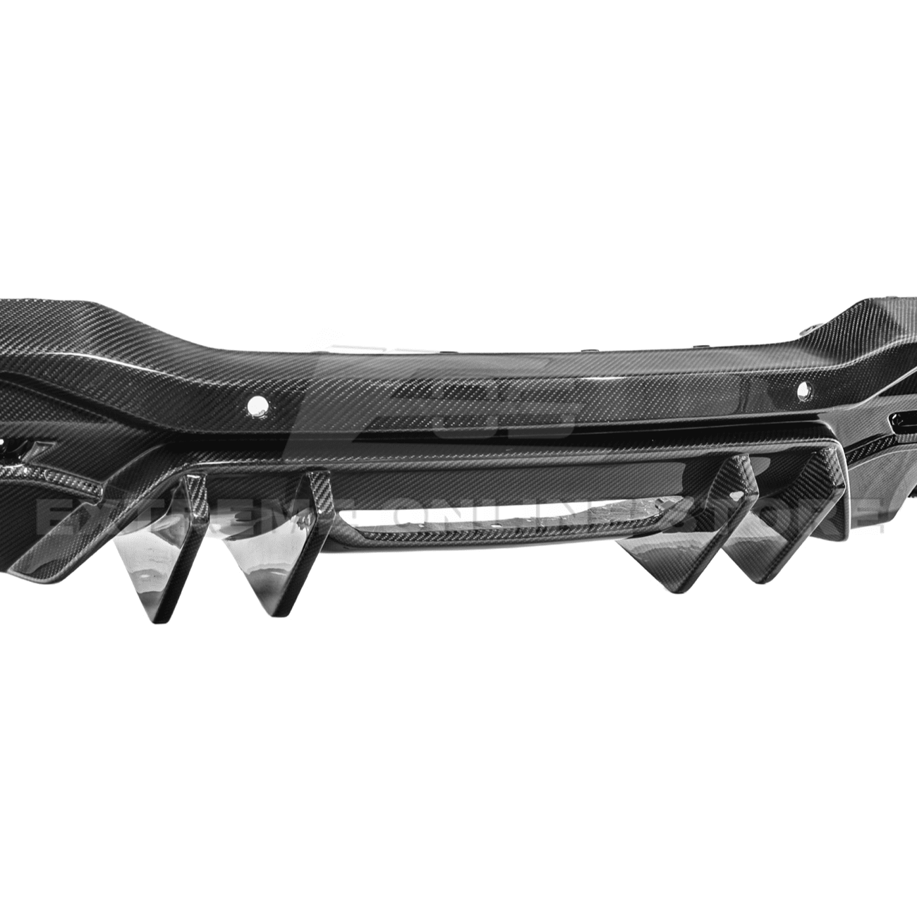 Ford Mustang S650 V2 Carbon Fiber Rear Bumper Dual Tip Diffuser 2024-Up