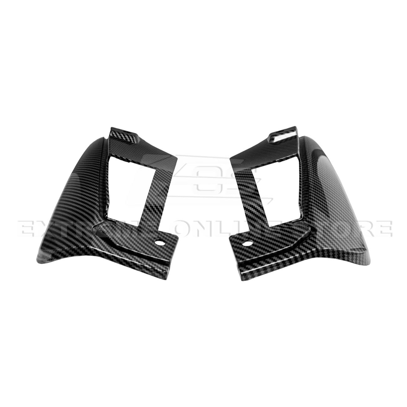 Ford Mustang S650 EOS Dry Carbon Fiber Mud Flap Splash Guard Set 2024-Up