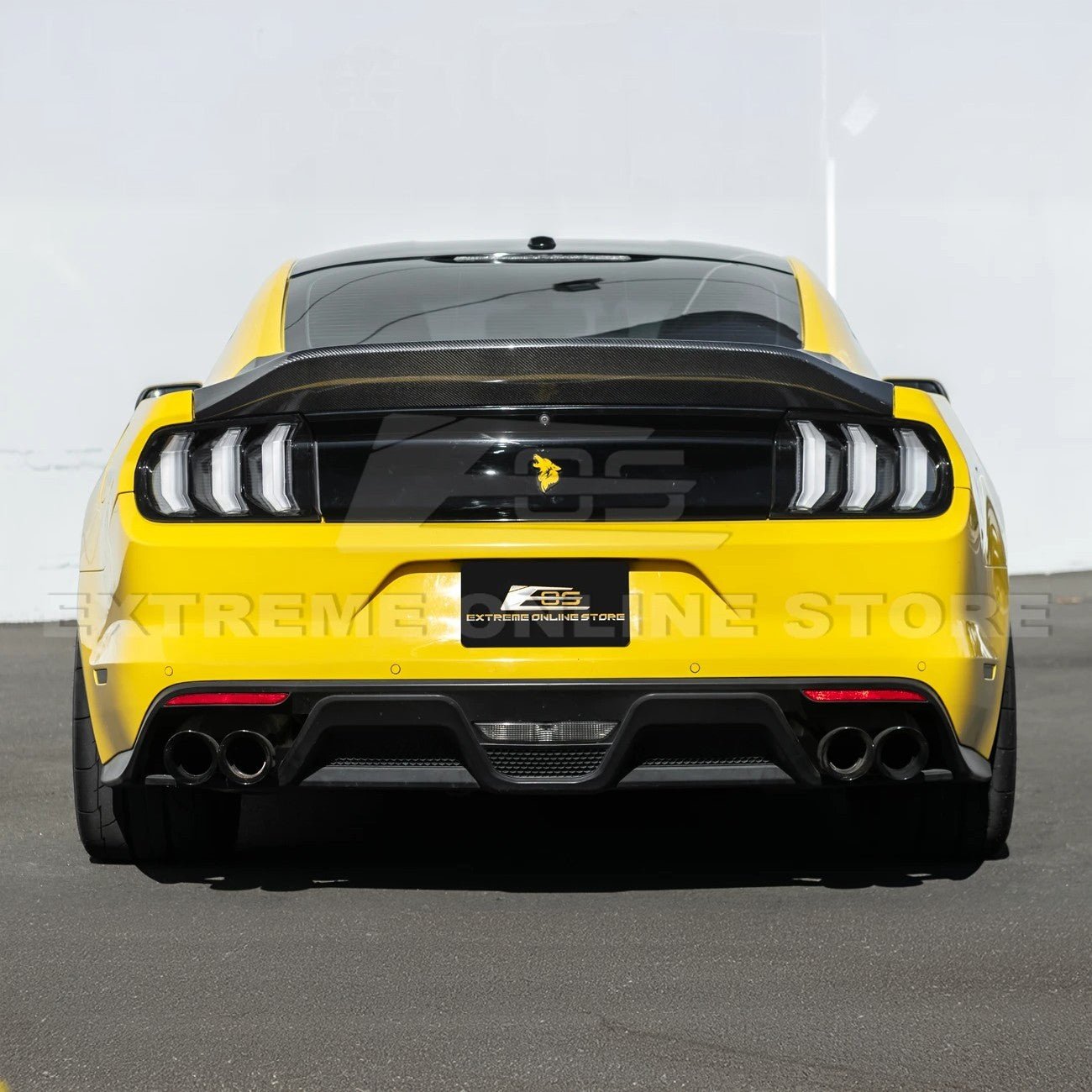 Ford Mustang S550 Super Snake Style Carbon Fiber Replacement Rear Trunk Lid 2015-2023