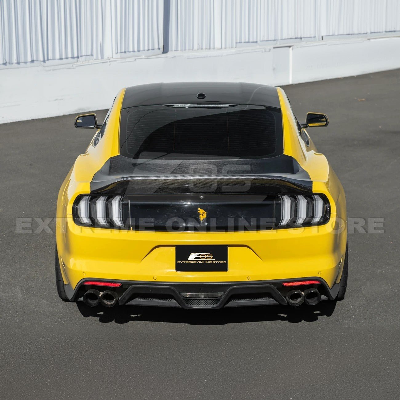 Ford Mustang S550 Super Snake Style Carbon Fiber Replacement Rear Trunk Lid 2015-2023