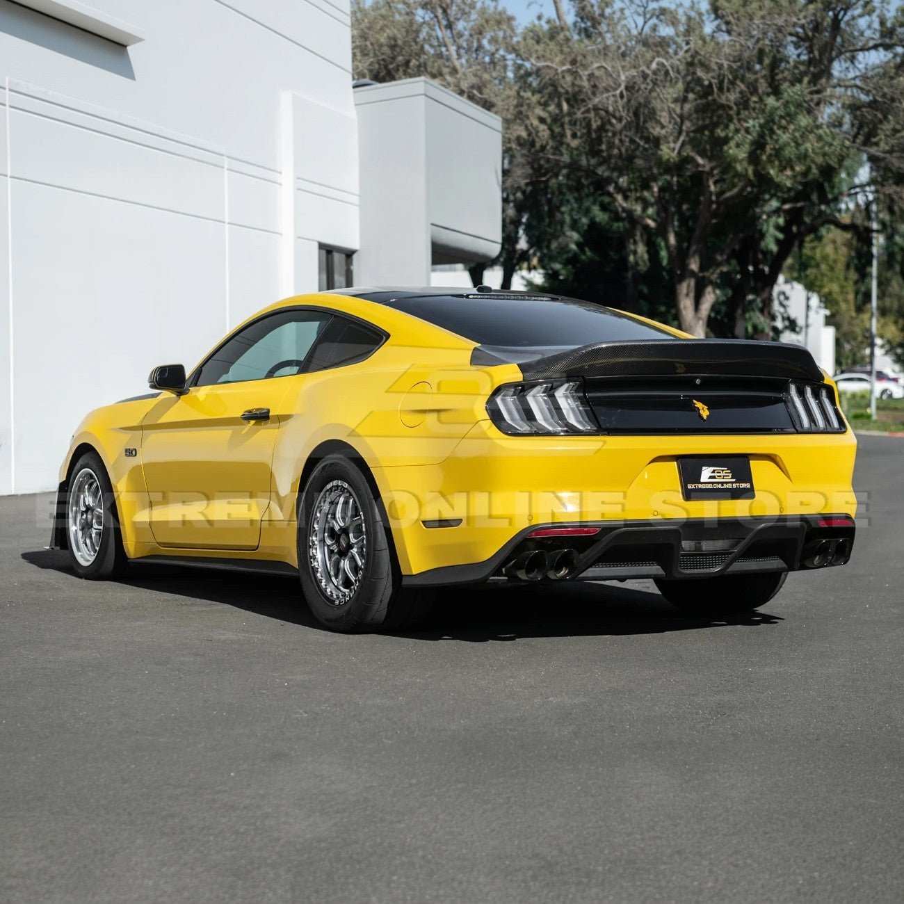 Ford Mustang S550 Super Snake Style Carbon Fiber Replacement Rear Trunk Lid 2015-2023
