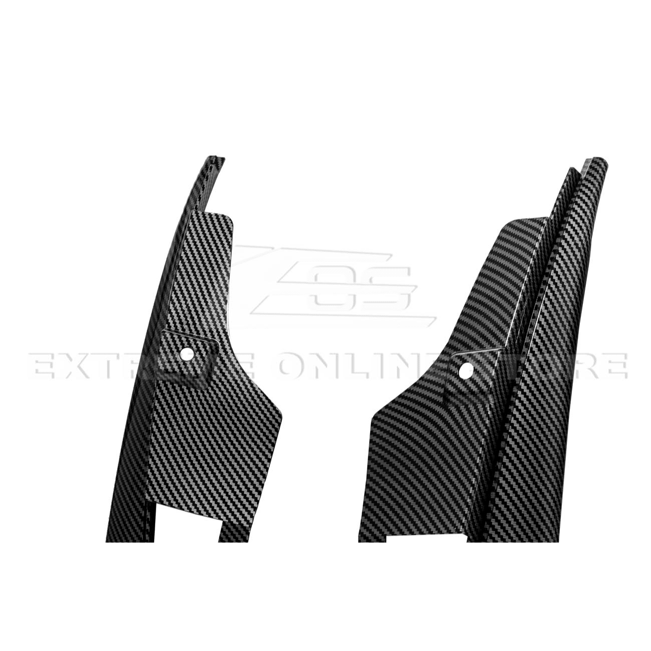 Ford Mustang S650 EOS Dry Carbon Fiber Mud Flap Splash Guard Set 2024-Up