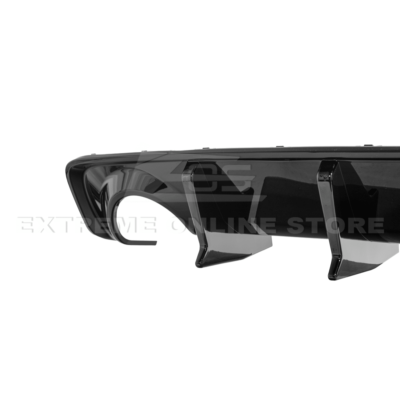 Dodge Charger Widebody SRT Style Matte Black Rear Bumper Exhaust Diffuser 2020-Up