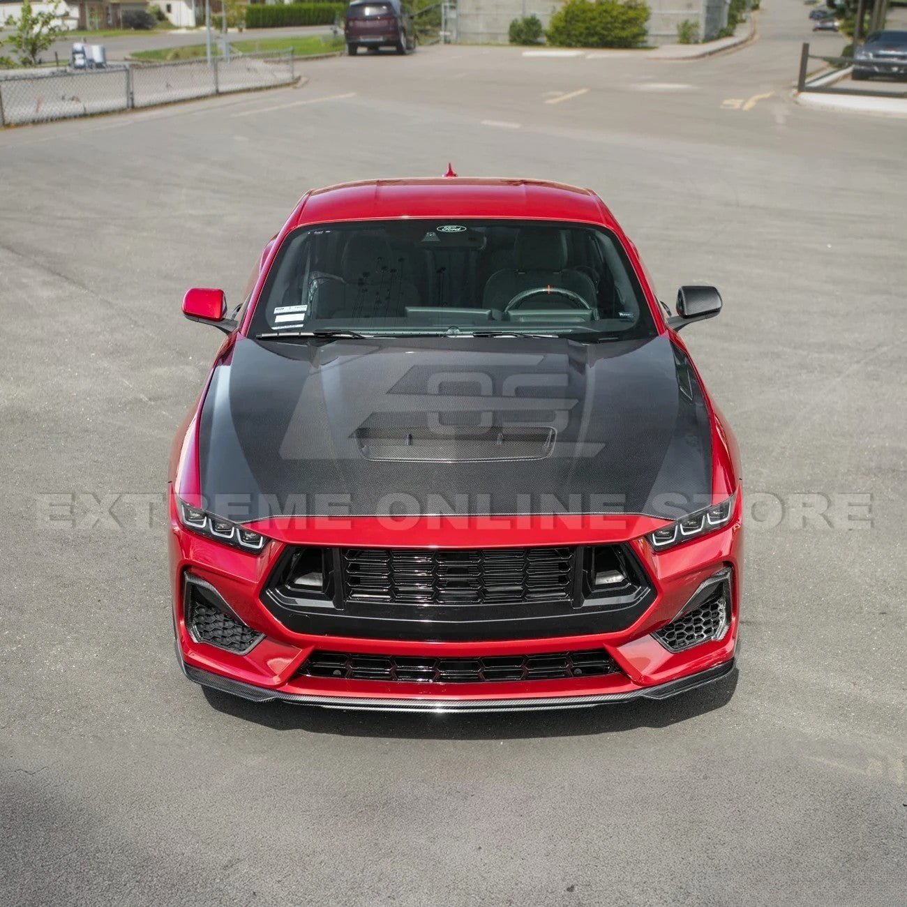 Ford Mustang S650 Factory Style EOS Performance Carbon Fiber Front Hood Vent Cover 2024-Present