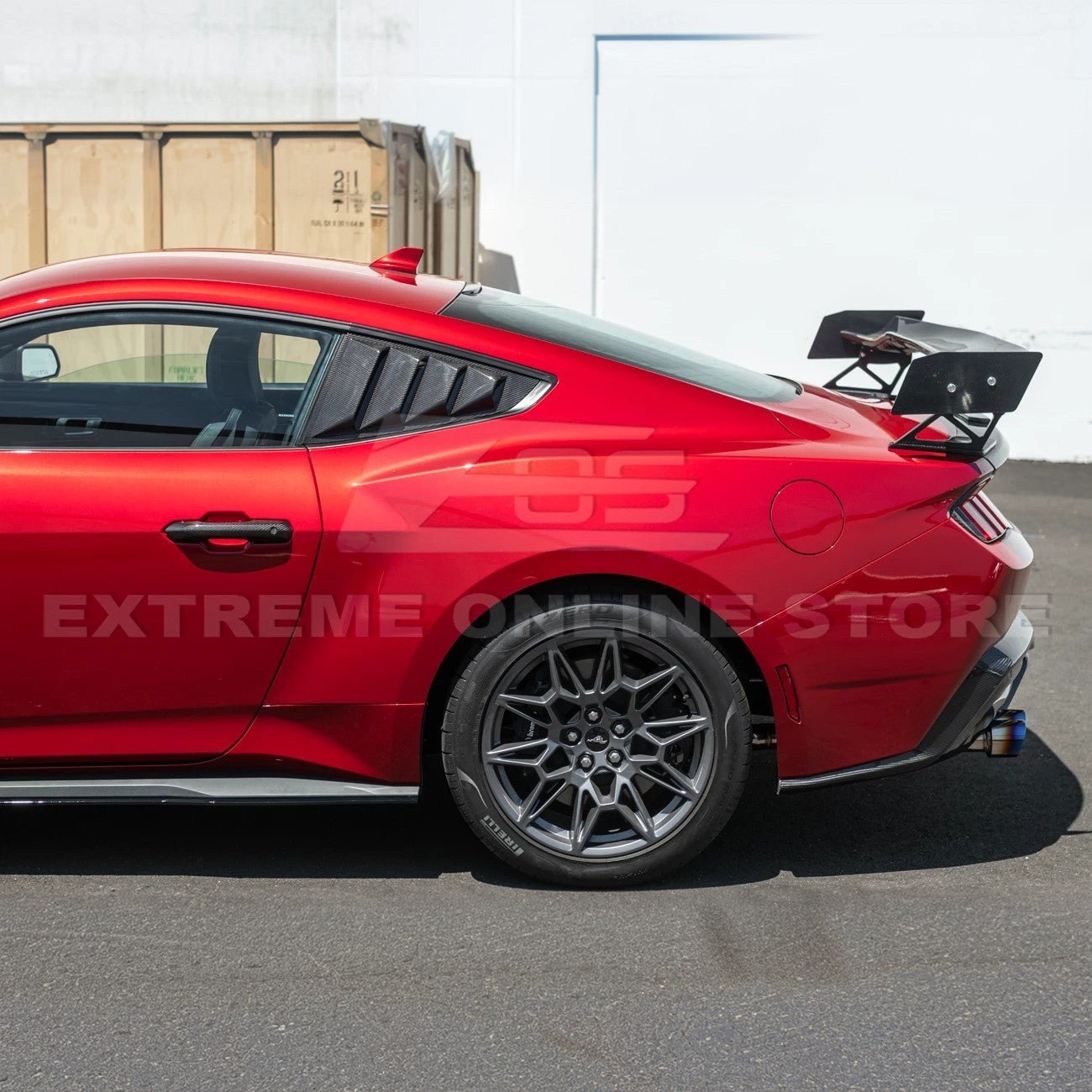 Ford Mustang S650 EOS Carbon Fiber Side Quarter Window Louver Cover 2024-Up