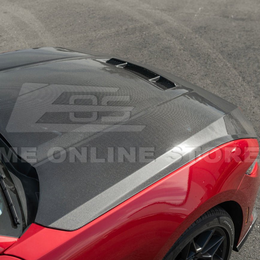 Ford Mustang S650 Factory Style EOS Performance Carbon Fiber Front Hood Vent Cover 2024-Present