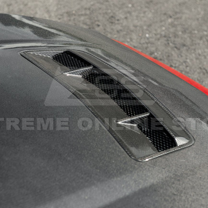 Ford Mustang S650 Factory Style EOS Performance Carbon Fiber Front Hood Vent Cover 2024-Present