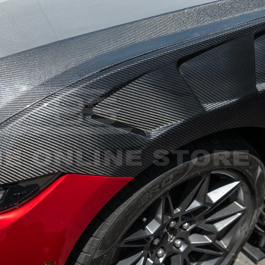 Ford Mustang S650 GTD Style Carbon Fiber Front Side Vented Fenders 2024-Present