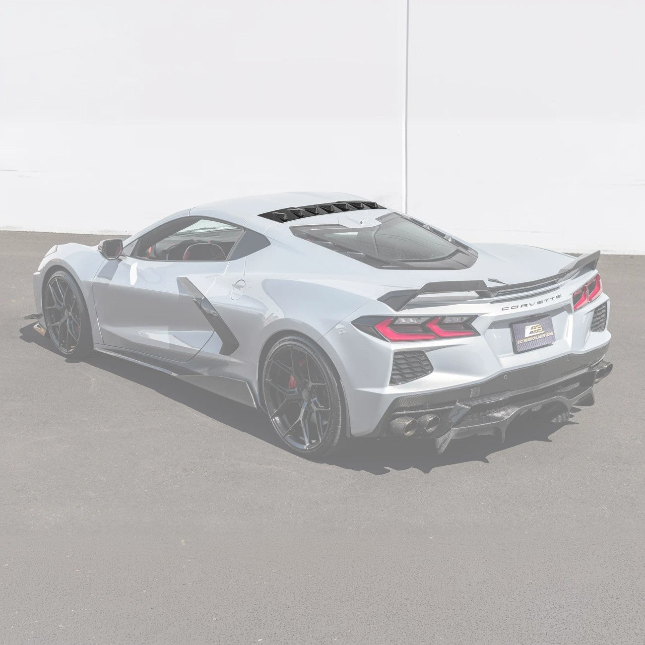 Chevrolet Corvette C8 EOS Style Carbon Fiber Rear Roof Vortex Generator Spoiler 2020-2026