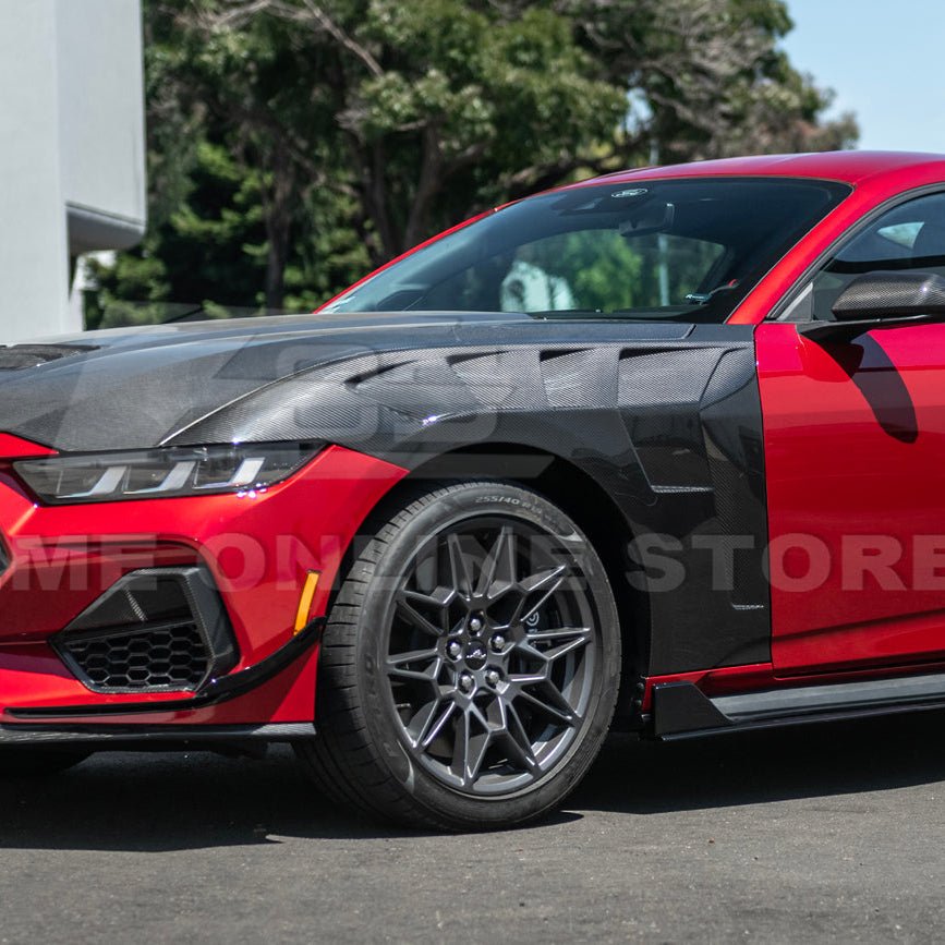 Ford Mustang S650 GTD Style Carbon Fiber Front Side Vented Fenders 2024-Present