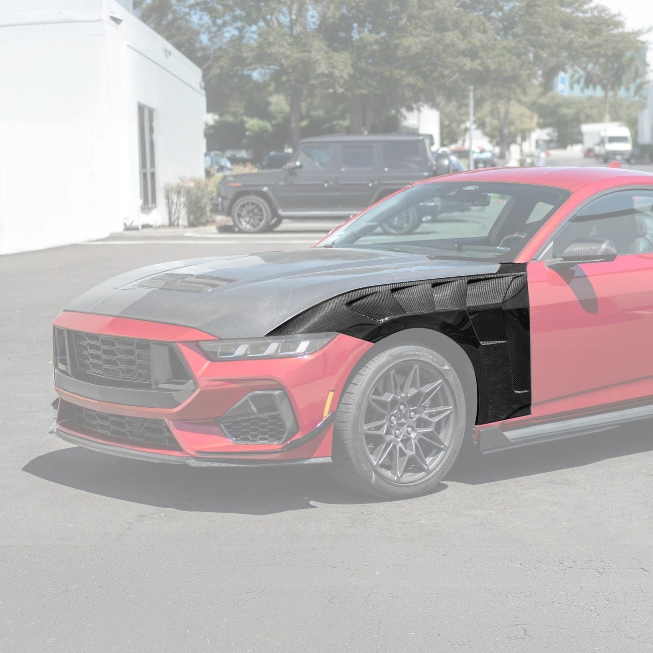 Ford Mustang S650 GTD Style Carbon Fiber Front Side Vented Fenders 2024-Present