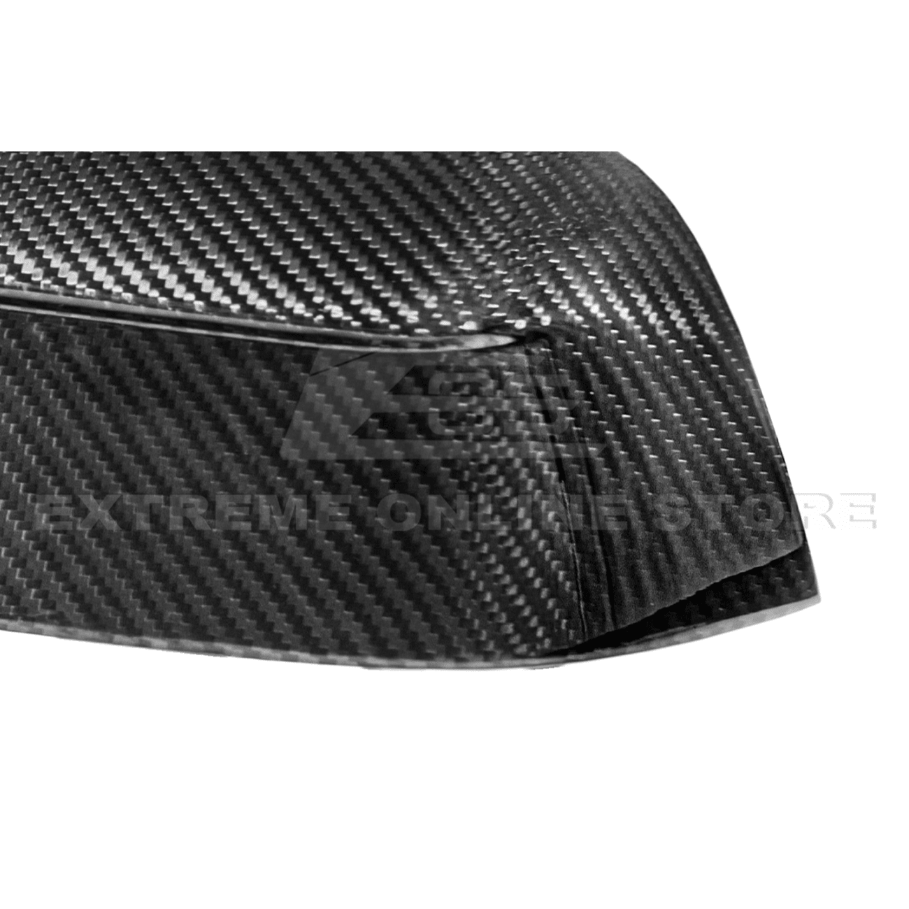 Tesla Model Y Dry Carbon Fiber Tape On Side Mirror Cap Covers Pair 2025-Up
