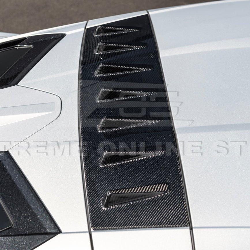 Chevrolet Corvette C8 EOS Style Carbon Fiber Rear Roof Vortex Generator Spoiler 2020-2026