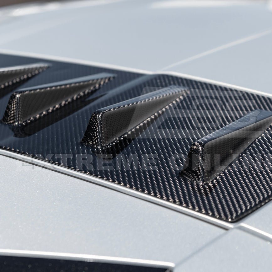 Chevrolet Corvette C8 EOS Style Carbon Fiber Rear Roof Vortex Generator Spoiler 2020-2026