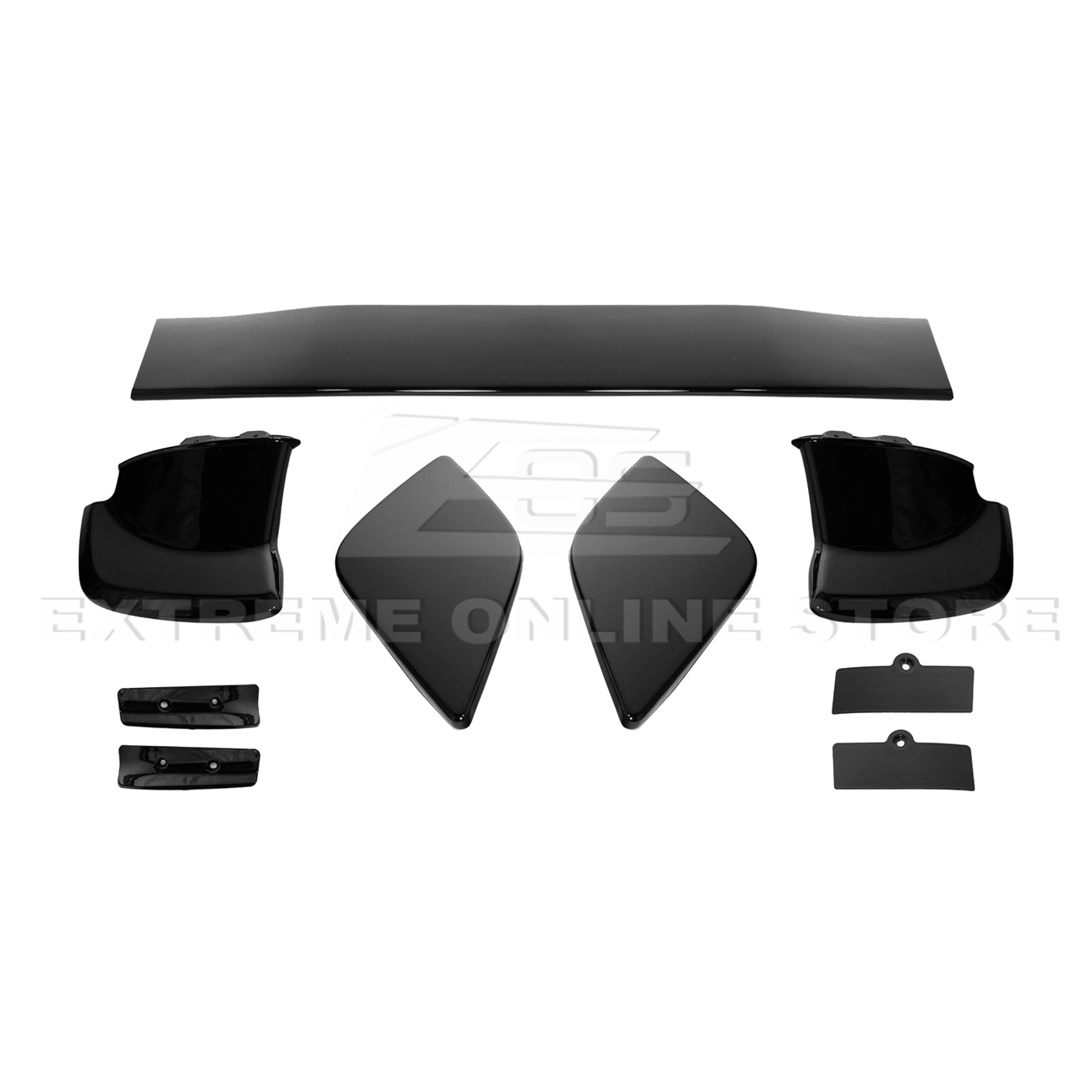 Subaru WRX VB STI Style Matte Black / Gloss Black High Wing Rear Spoiler 2022-Up