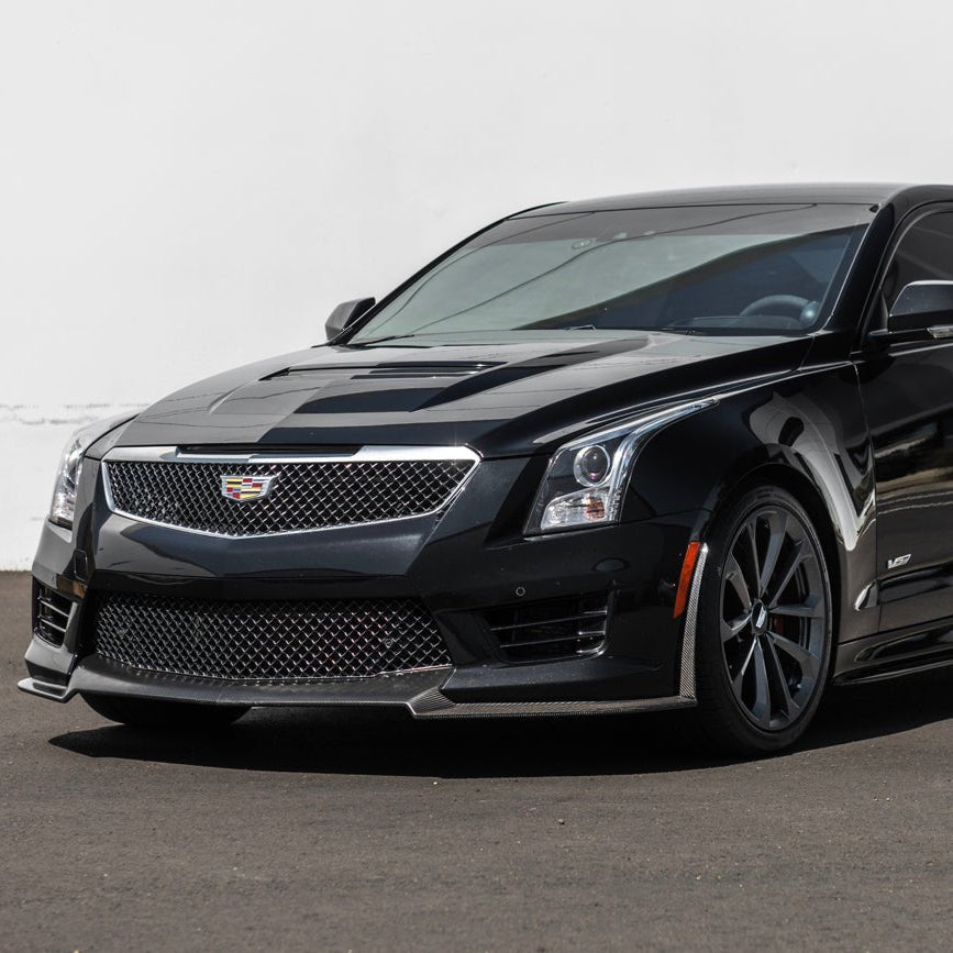 Cadillac ATS-V Carbon Fiber Extended Front Splitter Side Wheel Arch 2016-2019