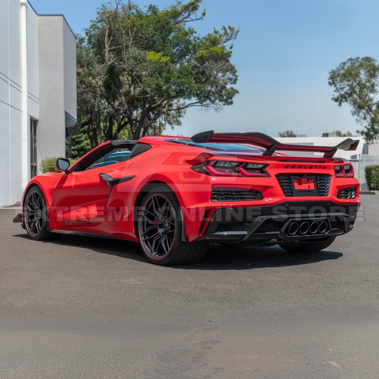 Chevrolet Corvette C8 Z06 E-Ray Carbon Flash Metallic License Plate Backing 2020-Up