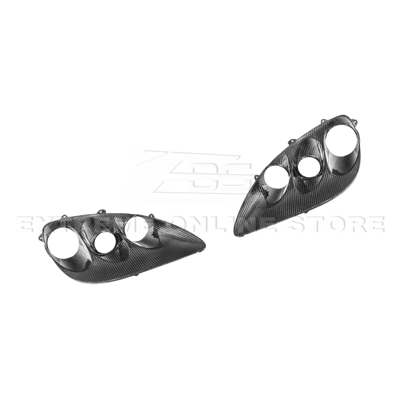 Chevrolet Corvette C6 Dry Carbon Fiber Headlight Housing Replacement 2005-2013