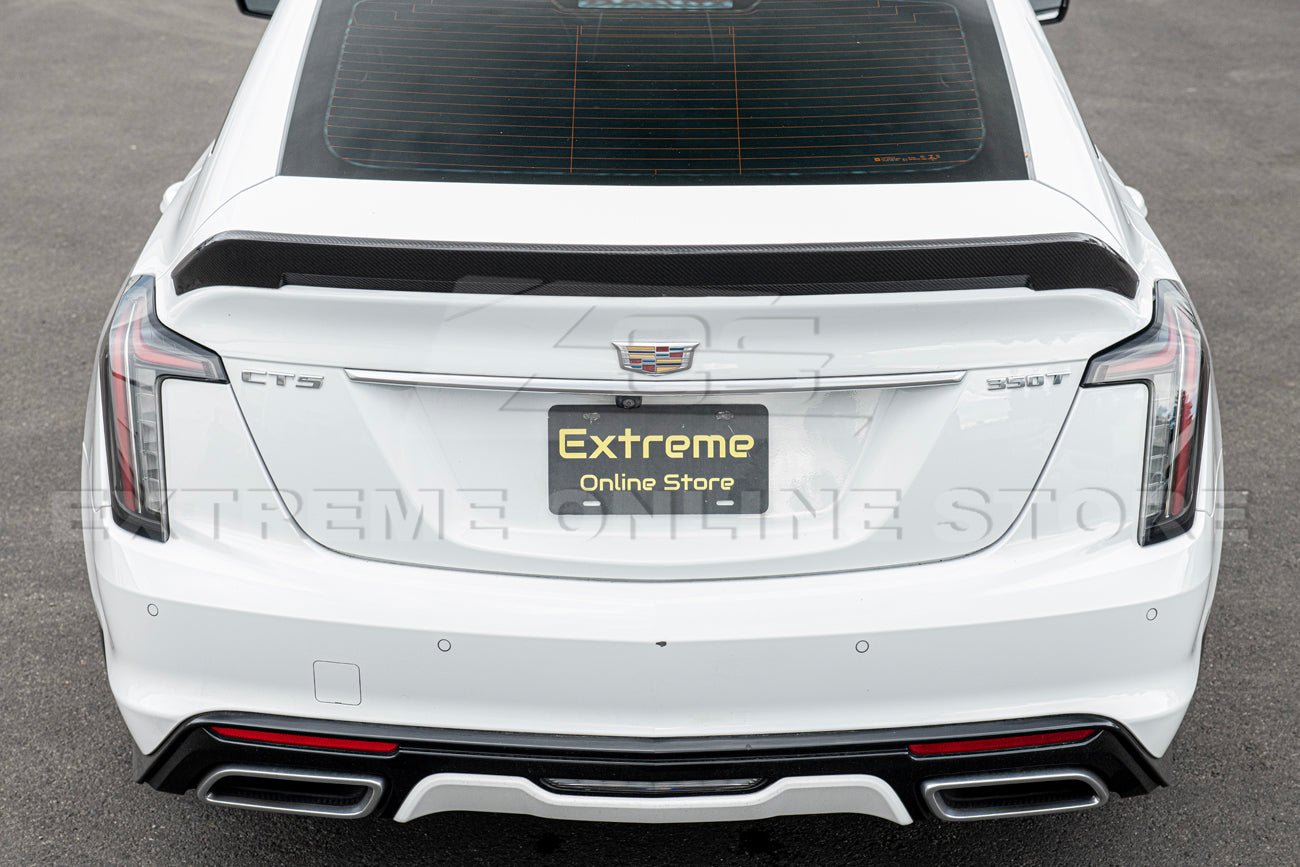 Cadillac CT5 CT5-V Blackwing Style Carbon Fiber Full Aero Kit Front Lip Side Skirts Spoiler 2020-2024