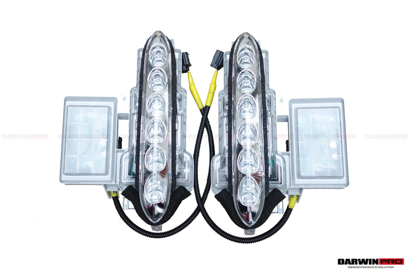 2012 - 2016 Nissan GTR R35 DBA Front Bumper LED Day Running Lights