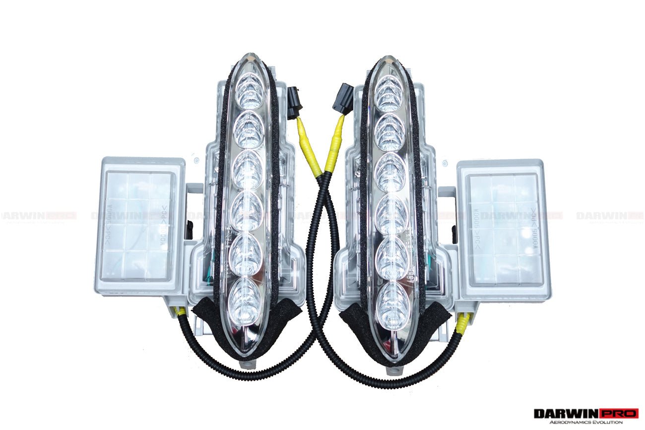 2012 - 2016 Nissan GTR R35 DBA Front Bumper LED Day Running Lights