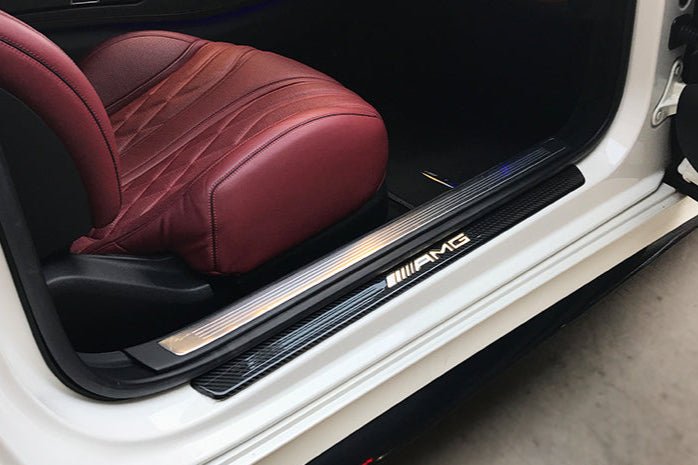 2014 - 2021 Mercedes Benz C217 S63/S65 AMG Coupe Autoclave Carbon Fiber Door Sills Steps Cover