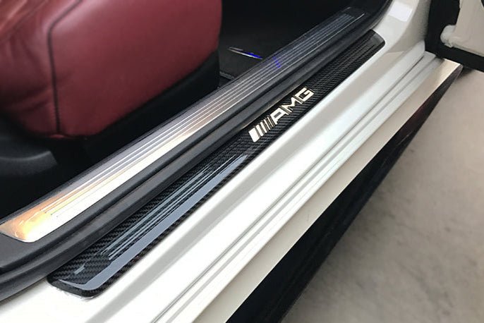 2014 - 2021 Mercedes Benz C217 S63/S65 AMG Coupe Autoclave Carbon Fiber Door Sills Steps Cover