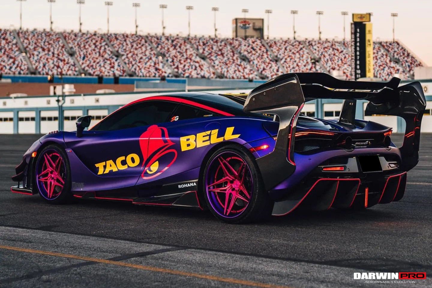 2017 - 2022 McLaren 720S Se²GTR Style Trunk Wing with Side Winglets